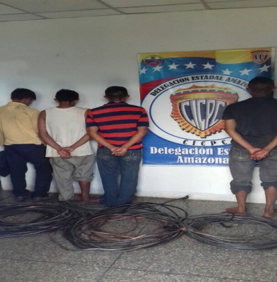 Capturados cuatro hombres por hurtar material estratégico de universidades en Amazonas