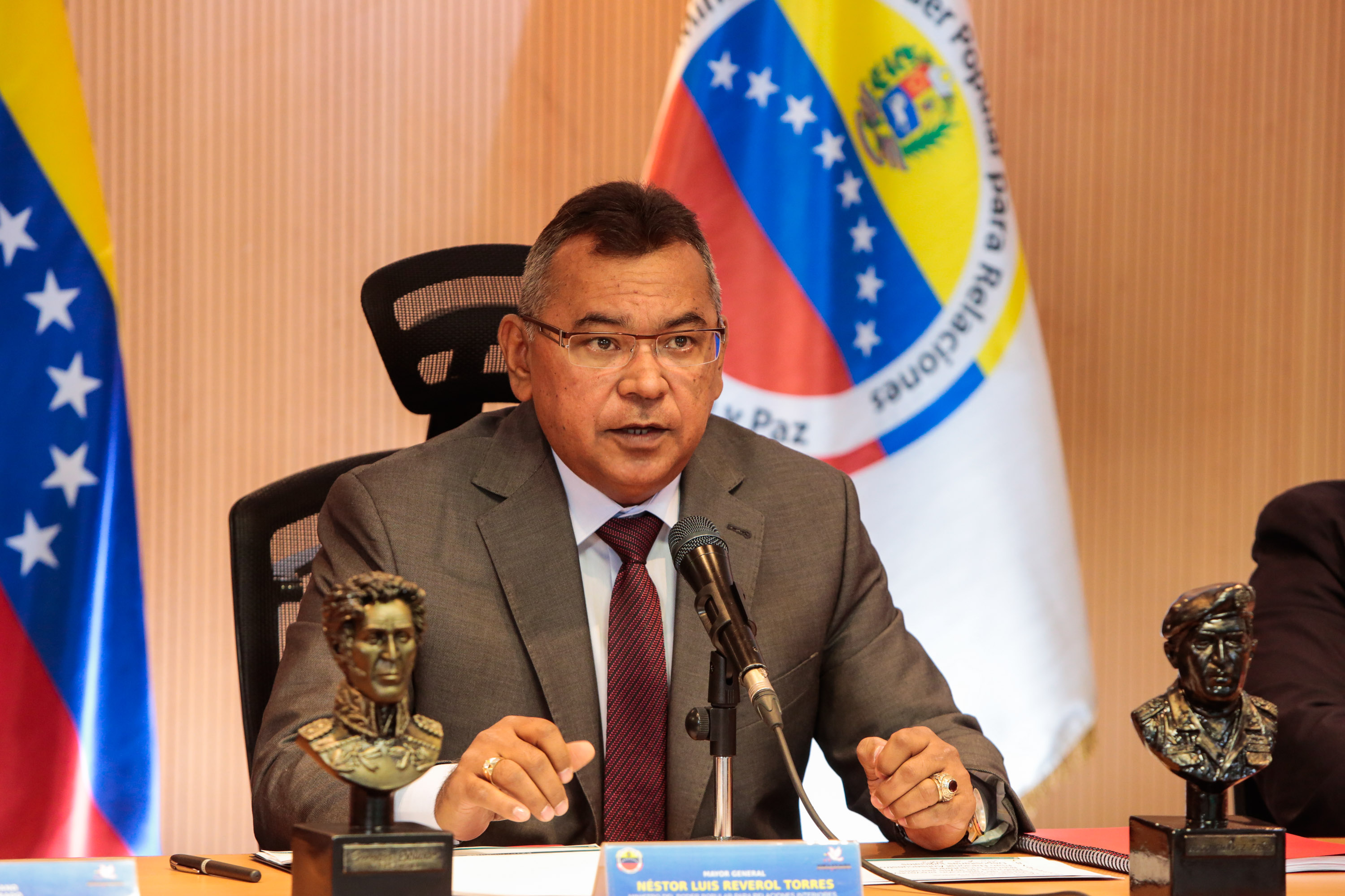 Mayor General Néstor Reverol, ministro del Poder Popular para Relaciones, Justicia y Paz