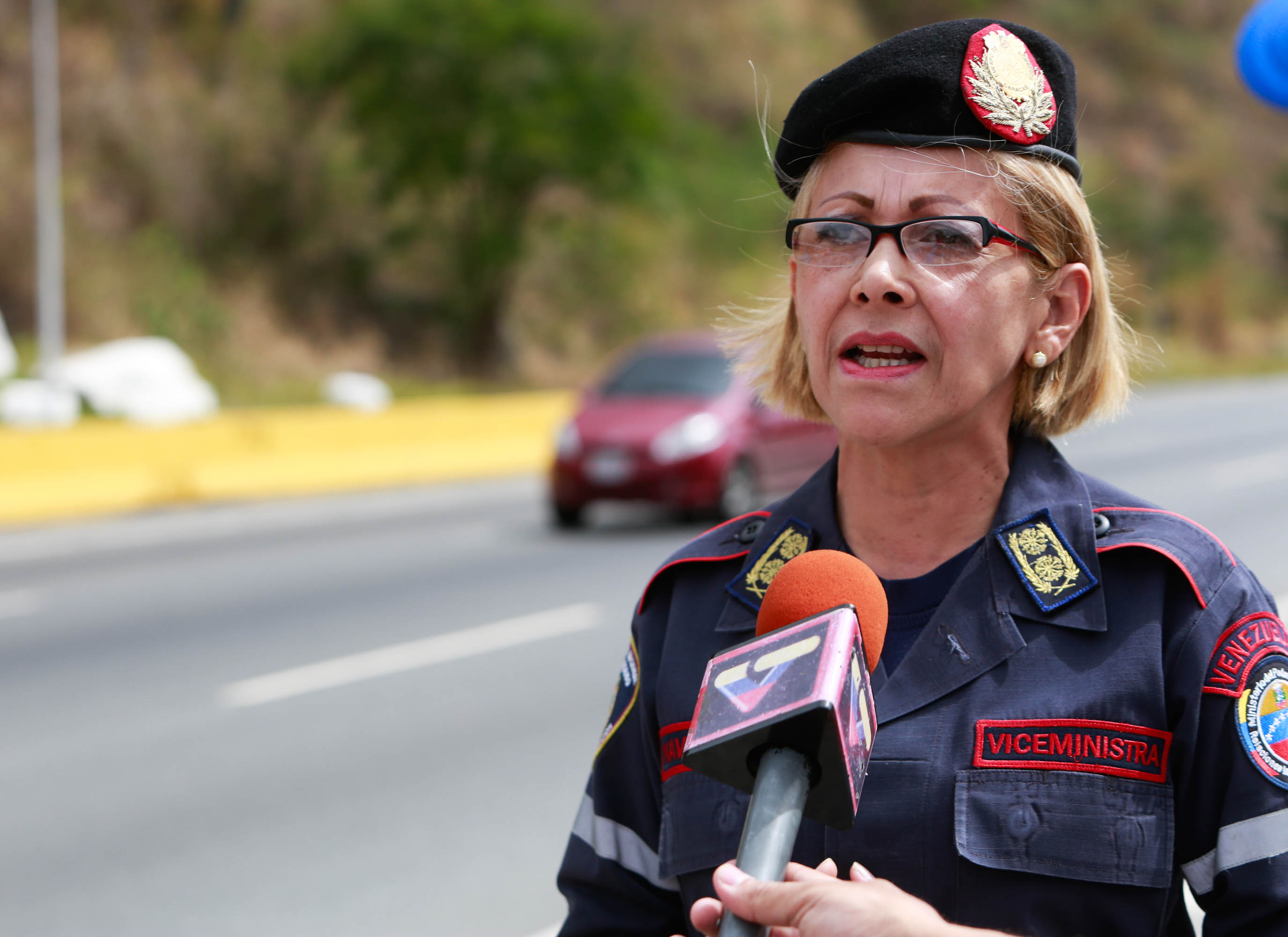 Primera Generala Rosaura Navas, viceministra para la Gestión de Riesgo y Protección Civil