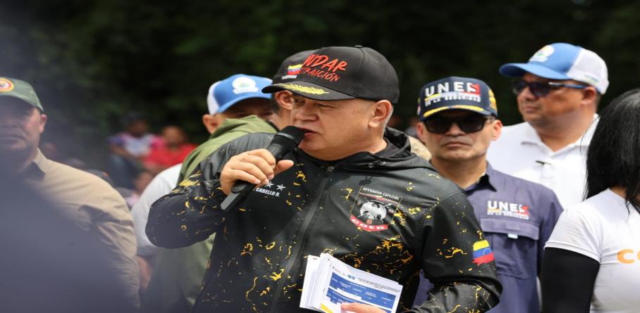 VICEPRESIDENTE SECTORIAL DIOSDADO CABELLO ANUNCIA EL SERVICIO VEN 911 PARA LA POBLACIÓN DE YARACUY