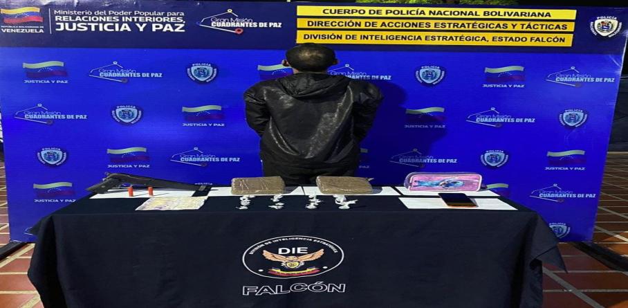 CPNB DETIENE A UN CIUDADANO CON DROGA EN EL ESTADO FALCÓN