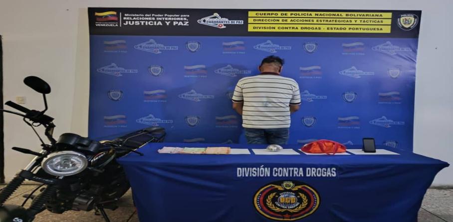 DIVISIÓN CONTRA DROGAS DEL CPNB APREHENDE A DOS CIUDADANOS POR DELITOS DE NARCOTRÁFICO EN PORTUGUESA