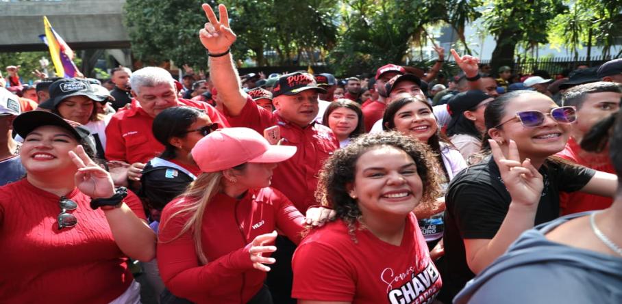 VICEPRESIDENTE DIOSDADO CABELLO MARCHA EN CONMEMORACIÓN POR EL DÍA DE LA JUVENTUD Y EL LEGADO REVOLUCIONARIO