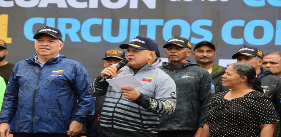 VICEPRESIDENTE DIOSDADO CABELLO BLINDA LA SEGURIDAD DEL ESTADO MIRANDA CON DOTACIÓN PARA FORTALECER LOS 131 CIRCUITOS COMUNALES DE LOS VALLES DEL TUY
