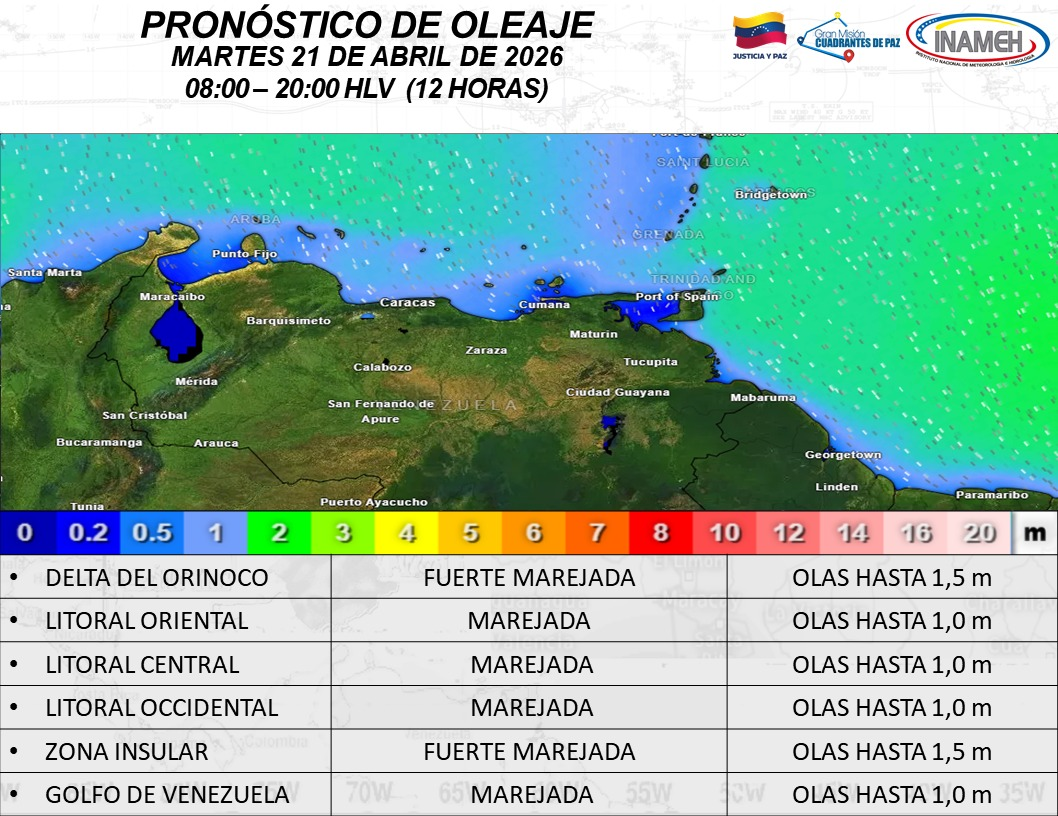 INAMEH REPORTA LLUVIAS VARIABLES Y BAJA TEMPERATURAS PARA ESTE MARTES