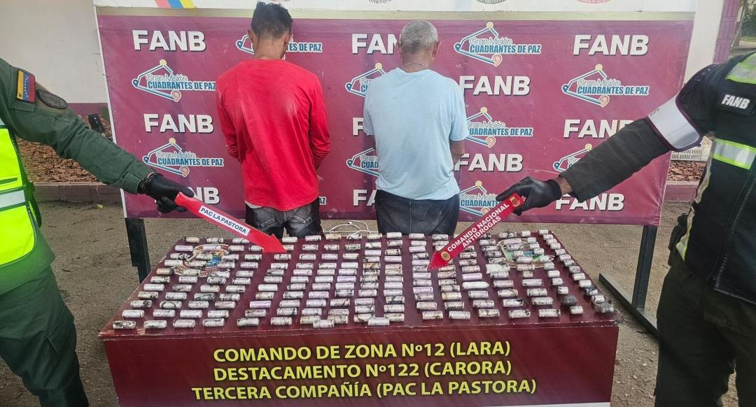 ¡NUEVO GOLPE CONTRA EL NARCOTRÁFICO! GNB INCAUTA 195 DEDILES DE COCAÍNA EN EL ESTADO LARA