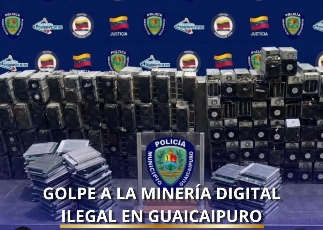 GOBIERNO BOLIVARIANO DESMANTELA CENTRO DE MINERÍA DIGITAL ILEGAL EN LOS TEQUES