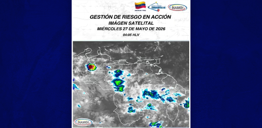 EL INAMEH INFORMA CONDICIONES METEOROLÓGICAS ADVERSAS EN EL PAÍS