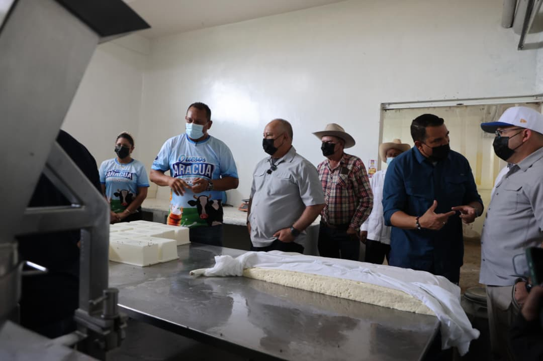 VICEPRESIDENTE SECTORIAL DIOSDADO CABELLO RESALTA LA EXCELENCIA PRODUCTIVA DE QUESOS ARACUA