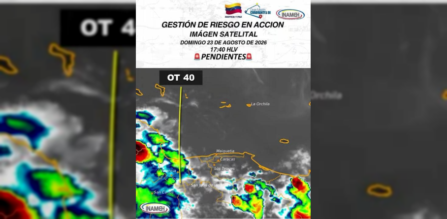 Imagen de INAMEH PREVÉ NUBOSIDAD PARCIAL Y PRECIPITACIONES EN EL TERRITORIO