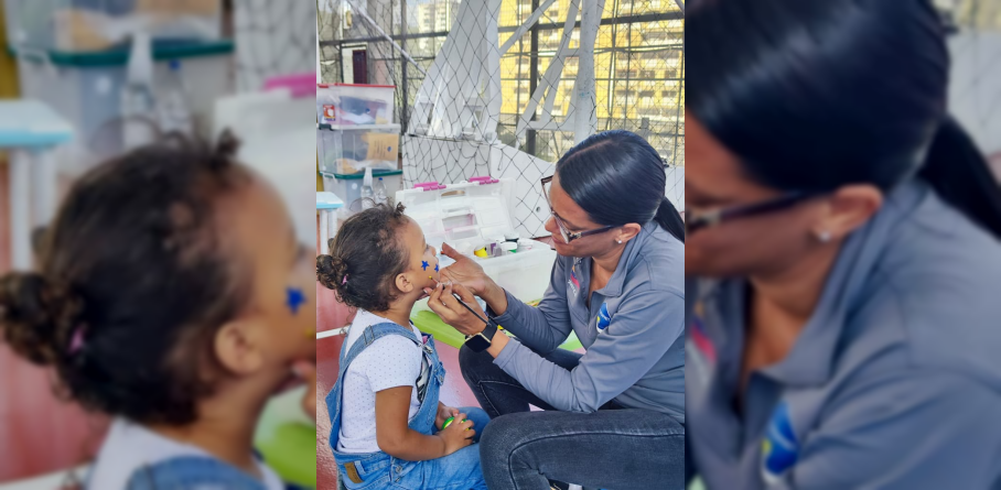 Imagen de FUNDAPRET LLEVA ALEGRÍA PREVENTIVA A NIÑOS DEL CAMPAMENTO TRANSITORIO EN CARICUAO