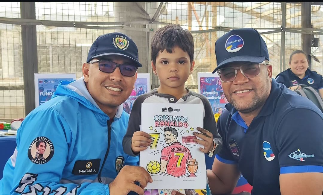 FUNDAPRET Y LA POLICÍA COMUNAL FORTALECEN LA PREVENCIÓN CON JORNADA RECREATIVA EN EL CAMPAMENTO TRANSITORIO GRAN BASE DE MISIONES HUGO CHÁVEZ