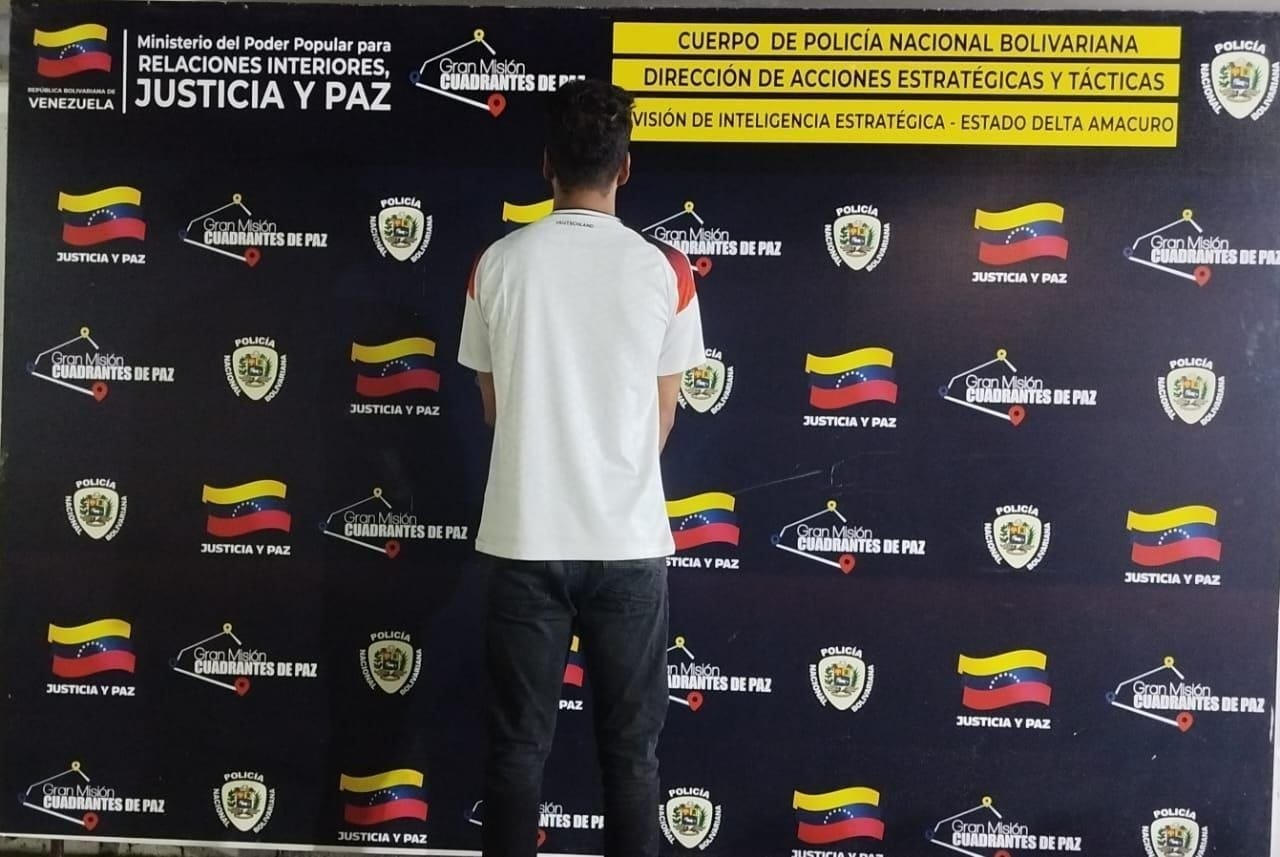 Imagen de DETENIDO EN TUCUPITA SUJETO CON NOTIFICACIÓN ROJA DE INTERPOL SOLICITADO POR LA JUSTICIA DE BRASIL