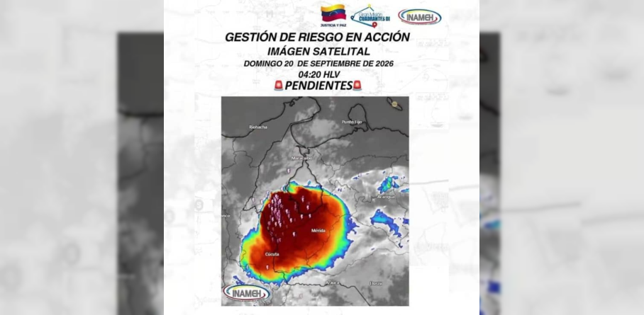 Imagen de INAMEH EMITE AVISO METEOROLÓGICO: SE ESPERAN LLUVIAS, CHUBASCOS Y ACTIVIDAD ELÉCTRICA